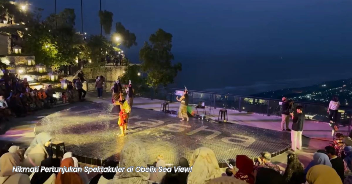 Pertunjukan di Obelix Sea View Pertunjukan seni di Pentas Obelix Sea View Jogja