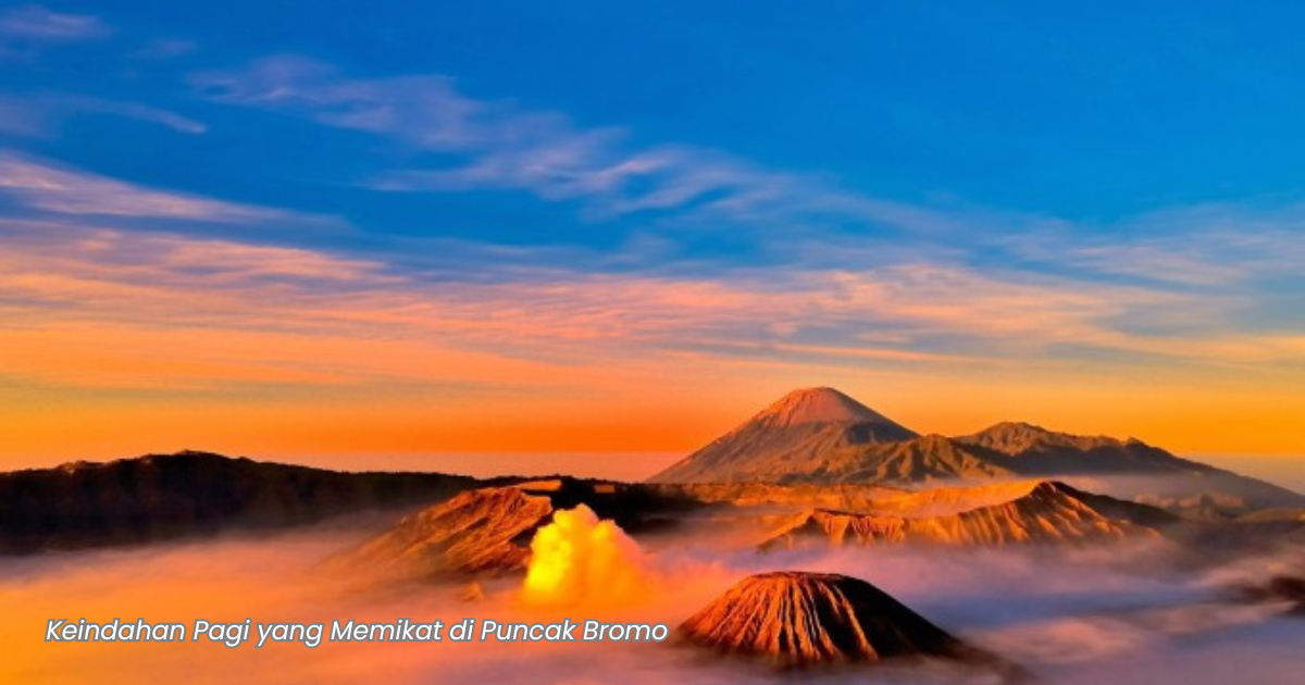 Eksotis Sunrise Gunung Bromo Titik sunrise Bromo destinasi favorit pecinta alam dan fotografi