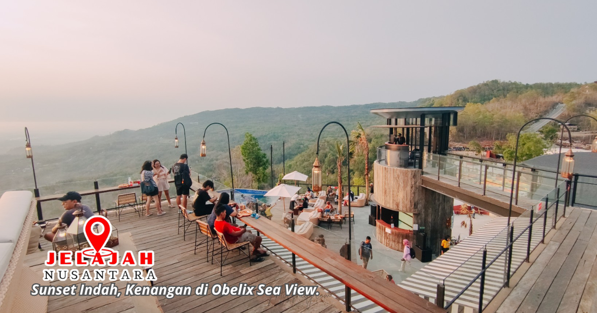 Menikmati Sunset Obelix Sea View Spot populer sunset Obelix Sea View Jogja
